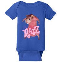 Funny Rat Funny Mouse Ratz Pink Ratz Mouse Meme Pink Rat Baby Bodysuit