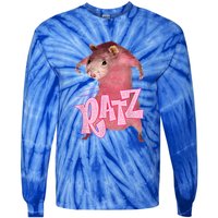 Funny Rat Funny Mouse Ratz Pink Ratz Mouse Meme Pink Rat Tie-Dye Long Sleeve Shirt