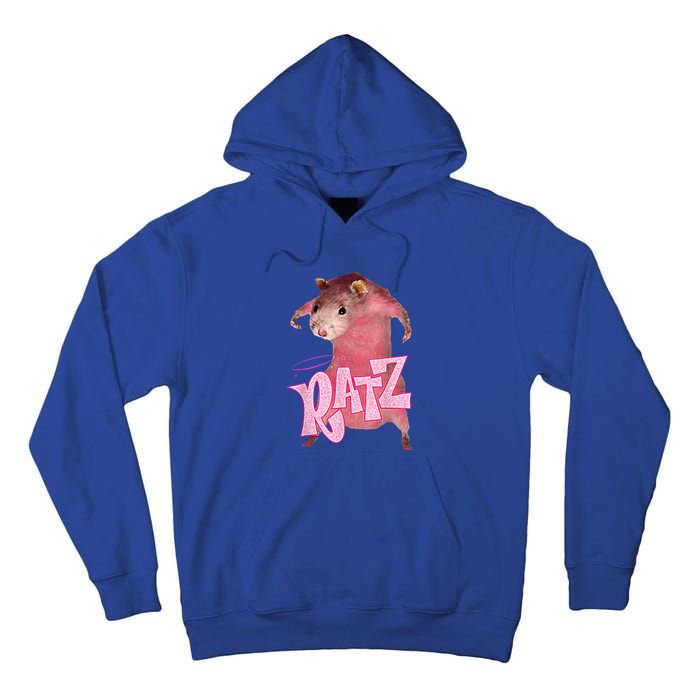 Funny Rat Funny Mouse Ratz Pink Ratz Mouse Meme Pink Rat Tall Hoodie