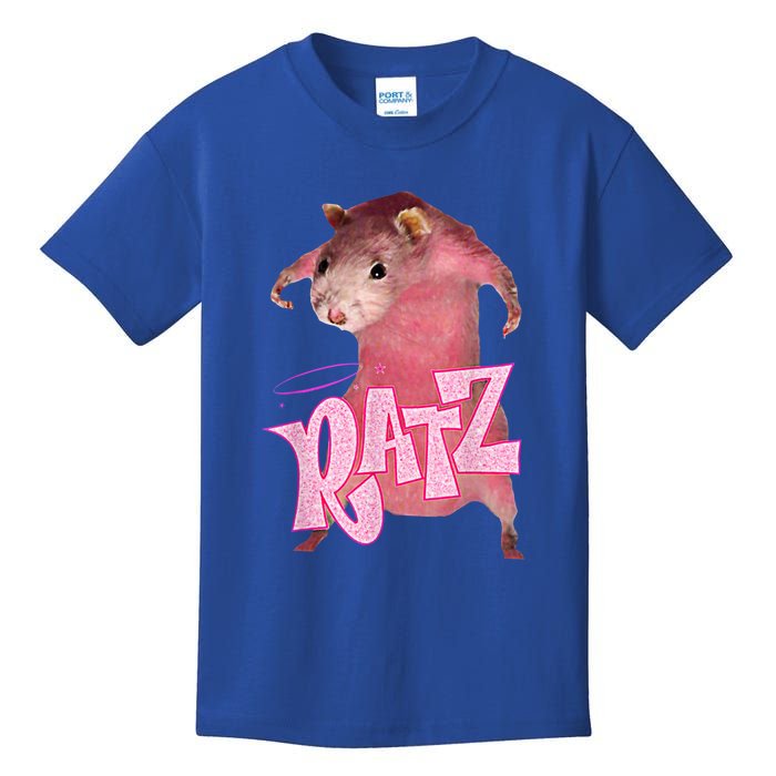 Funny Rat Funny Mouse Ratz Pink Ratz Mouse Meme Pink Rat Kids T-Shirt