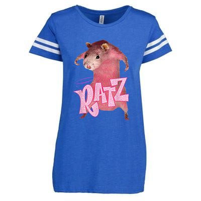 Funny Rat Funny Mouse Ratz Pink Ratz Mouse Meme Pink Rat Enza Ladies Jersey Football T-Shirt