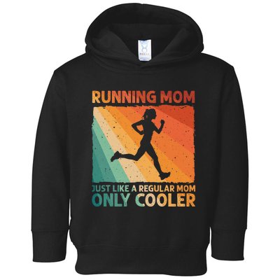 Funny Running For Mom Marathoner Runner Coach Racing  Toddler Hoodie