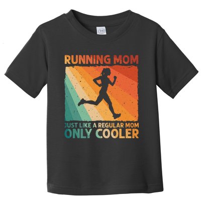 Funny Running For Mom Marathoner Runner Coach Racing  Toddler T-Shirt