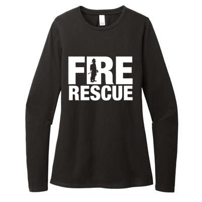 Fire Rescue Firefighter Honor Brave Tee Gift Idea Gift Womens CVC Long Sleeve Shirt