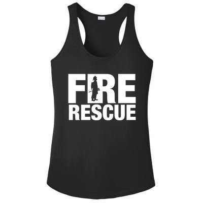 Fire Rescue Firefighter Honor Brave Tee Gift Idea Gift Ladies PosiCharge Competitor Racerback Tank