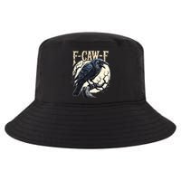 F-CAW-F Raven Funny Crow Pun Retro Gothic Aesthetic  Cool Comfort Performance Bucket Hat
