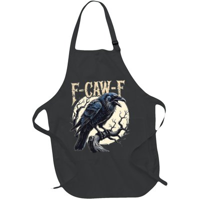 F-CAW-F Raven Funny Crow Pun Retro Gothic Aesthetic  Apron