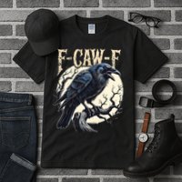 F-CAW-F Raven Funny Crow Pun Retro Gothic Aesthetic  Tall T-Shirt