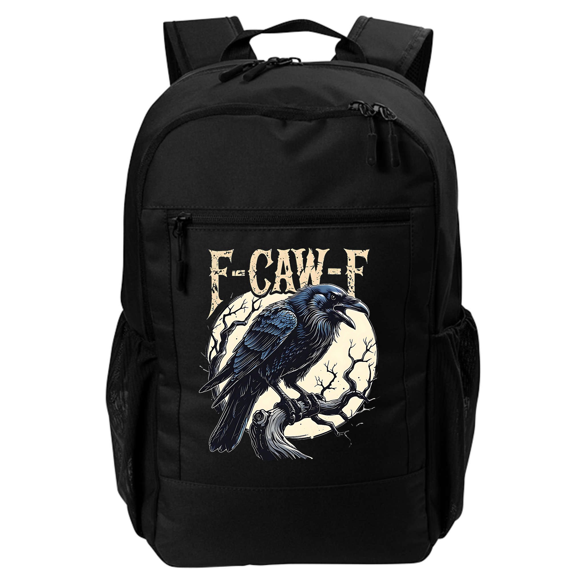 F-CAW-F Raven Funny Crow Pun Retro Gothic Aesthetic  Backpack