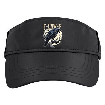 F-CAW-F Raven Funny Crow Pun Retro Gothic Aesthetic  Adult Drive Performance Visor