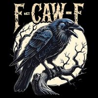 F-CAW-F Raven Funny Crow Pun Retro Gothic Aesthetic  Wool Snapback Cap