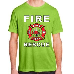 FIRE RESCUE FIRE FIGHTER FIREMAN Adult ChromaSoft Performance T-Shirt