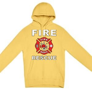 FIRE RESCUE FIRE FIGHTER FIREMAN Premium Pullover Hoodie