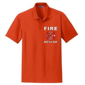 FIRE RESCUE FIRE FIGHTER FIREMAN Dry Zone Grid Polo