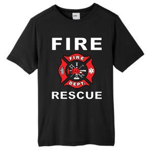 FIRE RESCUE FIRE FIGHTER FIREMAN Tall Fusion ChromaSoft Performance T-Shirt