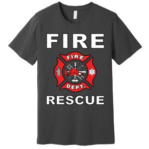 FIRE RESCUE FIRE FIGHTER FIREMAN Premium T-Shirt