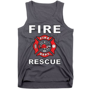 FIRE RESCUE FIRE FIGHTER FIREMAN Tank Top