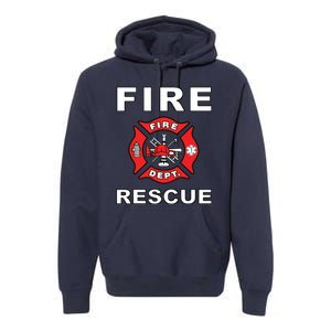 FIRE RESCUE FIRE FIGHTER FIREMAN Premium Hoodie