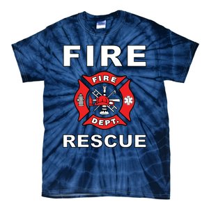 FIRE RESCUE FIRE FIGHTER FIREMAN Tie-Dye T-Shirt