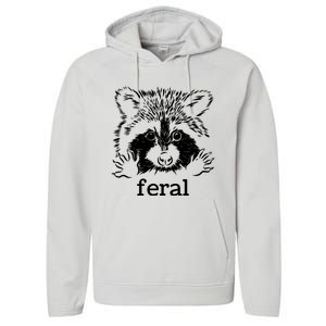 Feral Raccoon Performance Fleece Hoodie