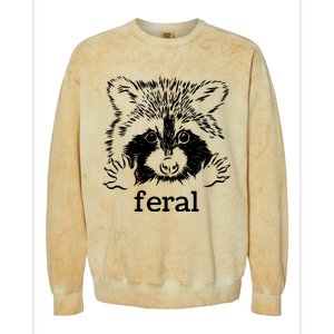 Feral Raccoon Colorblast Crewneck Sweatshirt