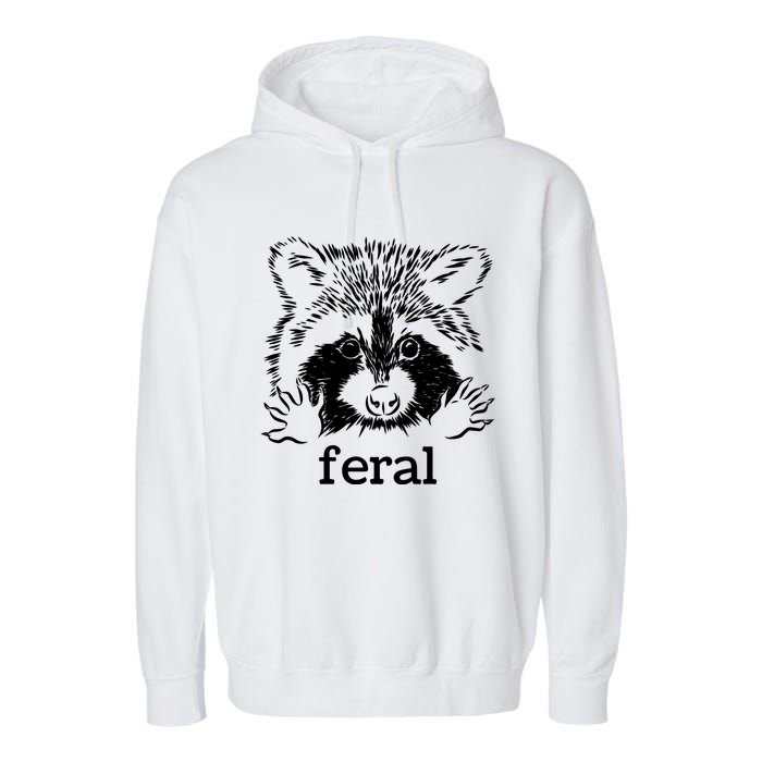 Feral Raccoon Garment-Dyed Fleece Hoodie