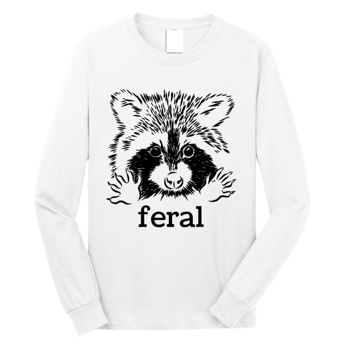 Feral Raccoon Long Sleeve Shirt