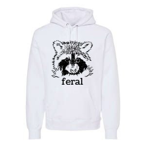 Feral Raccoon Premium Hoodie