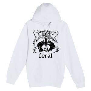 Feral Raccoon Premium Pullover Hoodie