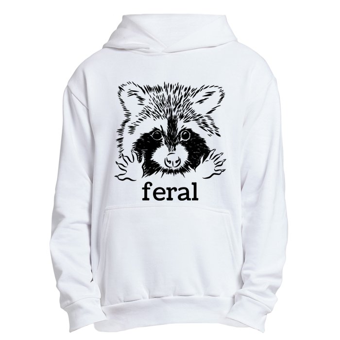 Feral Raccoon Urban Pullover Hoodie