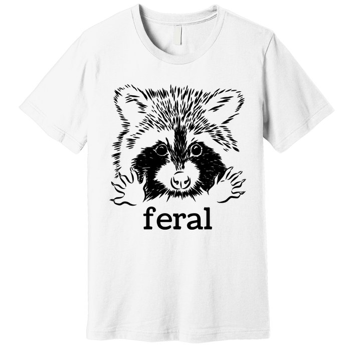 Feral Raccoon Premium T-Shirt