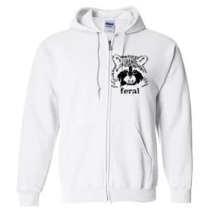 Feral Raccoon Full Zip Hoodie