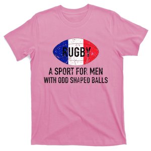 France Rugby Flag With Strange Shaped Balls T-Shirt