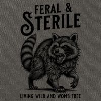 Feral Raccoon Funny Hysterectomy Recovery Present  Cotton Canvas Backpack