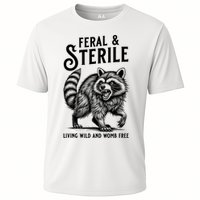 Feral Raccoon Funny Hysterectomy Recovery Present  Cooling Performance Crew T-Shirt
