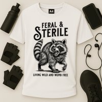 Feral Raccoon Funny Hysterectomy Recovery Present  Cooling Performance Crew T-Shirt