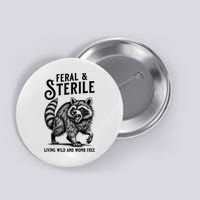 Feral Raccoon Funny Hysterectomy Recovery Present  Button
