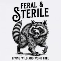 Feral Raccoon Funny Hysterectomy Recovery Present  Button