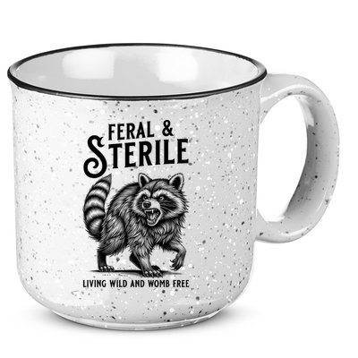Feral Raccoon Funny Hysterectomy Recovery Present  15oz Campfire Ceramic Mug