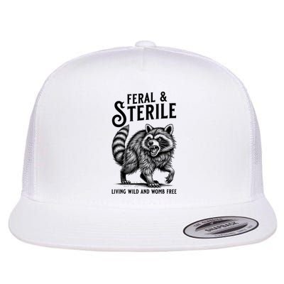 Feral Raccoon Funny Hysterectomy Recovery Present  Flatbill Hat