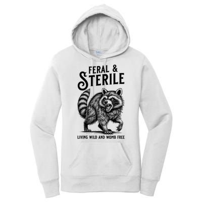 Feral Raccoon Funny Hysterectomy Recovery Present  Women's Pullover Hoodie