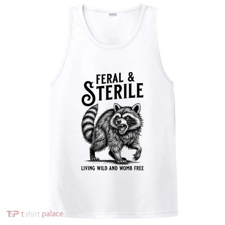 Feral Raccoon Funny Hysterectomy Recovery Present  PosiCharge Competitor Tank