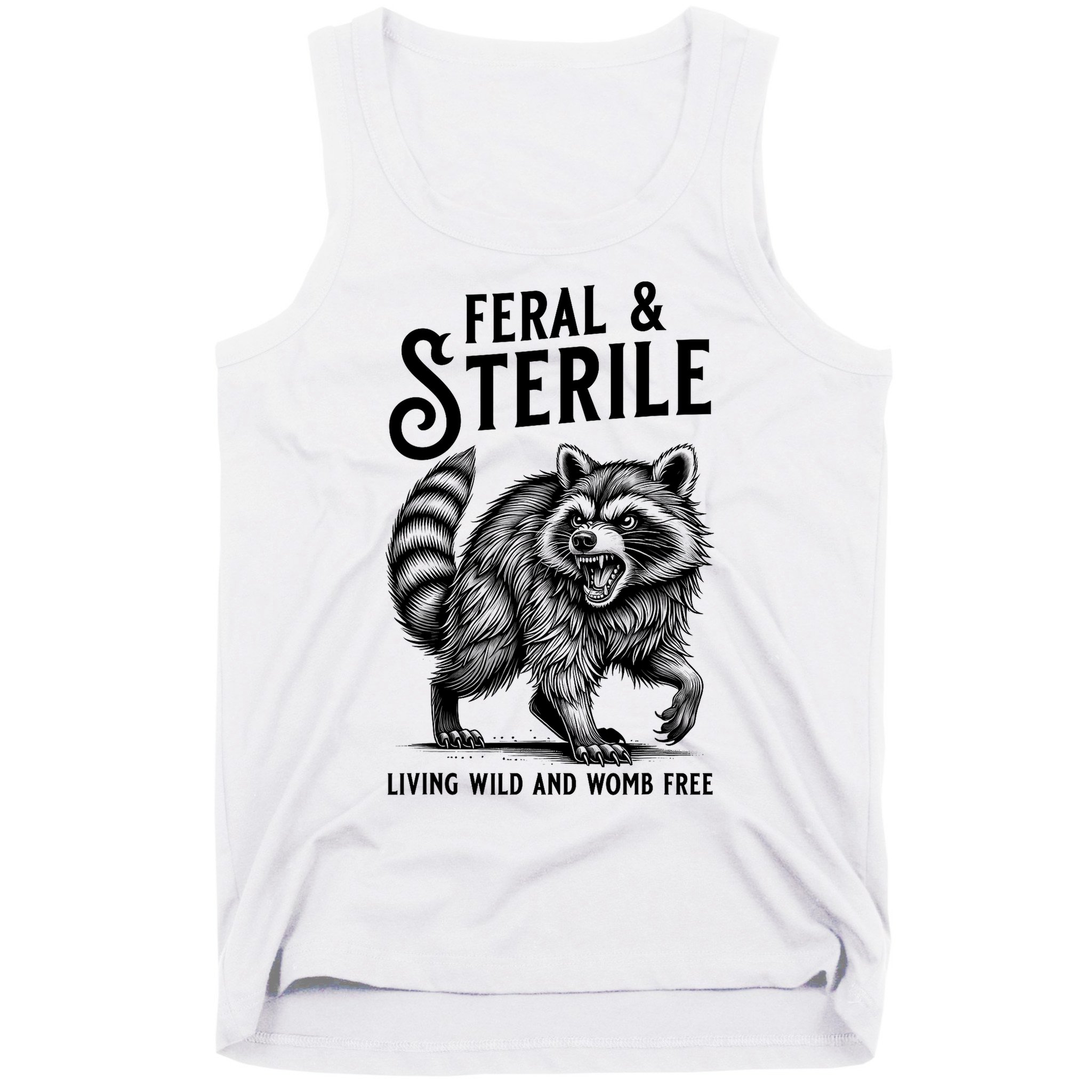 Feral Raccoon Funny Hysterectomy Recovery Present  Tank Top