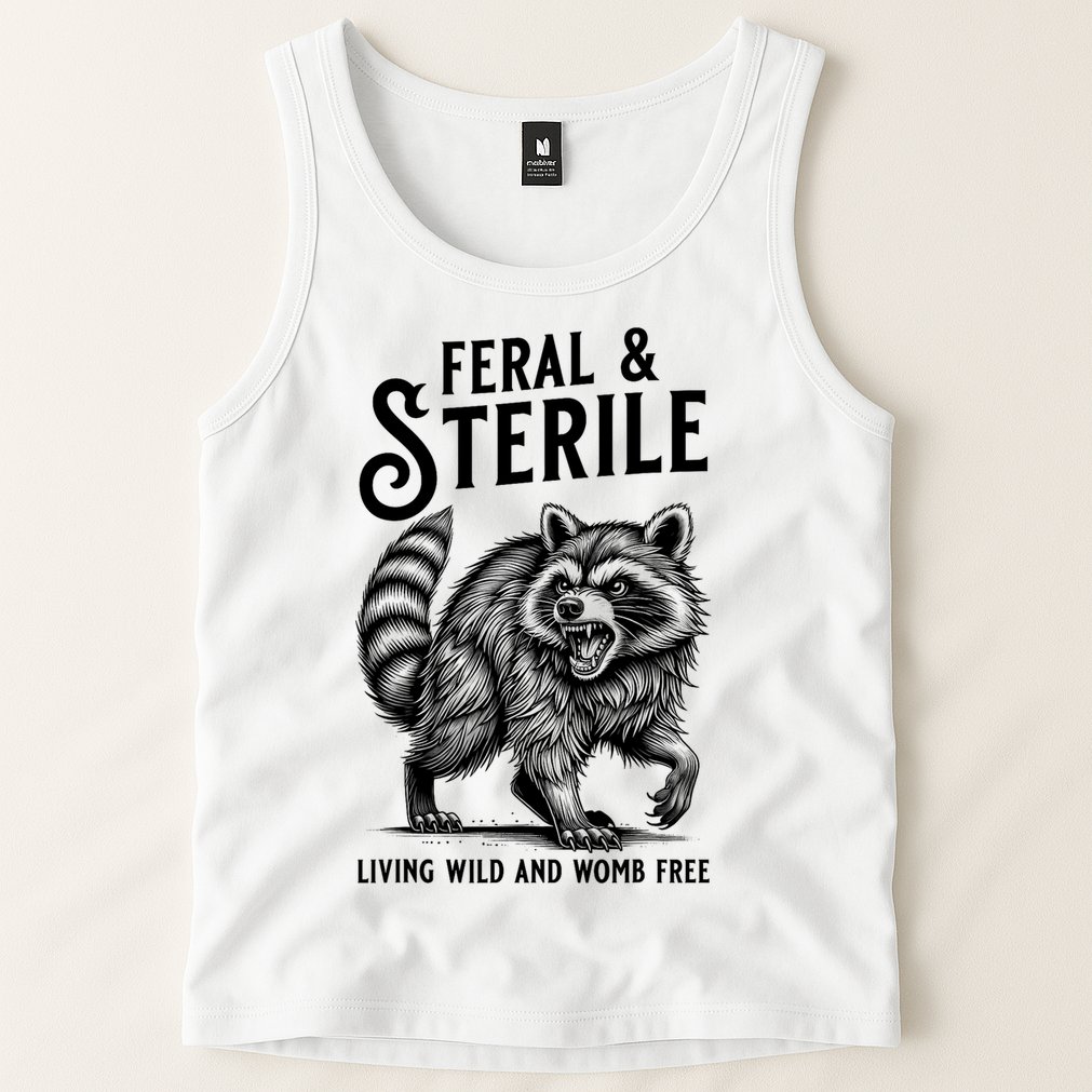 Feral Raccoon Funny Hysterectomy Recovery Present  Tank Top