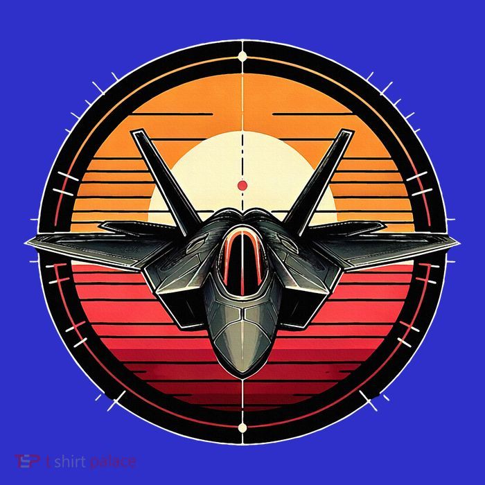 F22 Raptor Fighter Jet Silhouette Sunset Military Aviation Baby Bodysuit