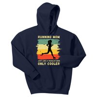 Funny Running For Wo Mom Marathon Runner Coach Marathoner Kids Hoodie