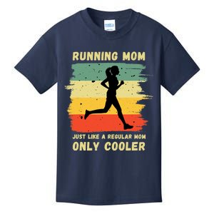 Funny Running For Wo Mom Marathon Runner Coach Marathoner Kids T-Shirt