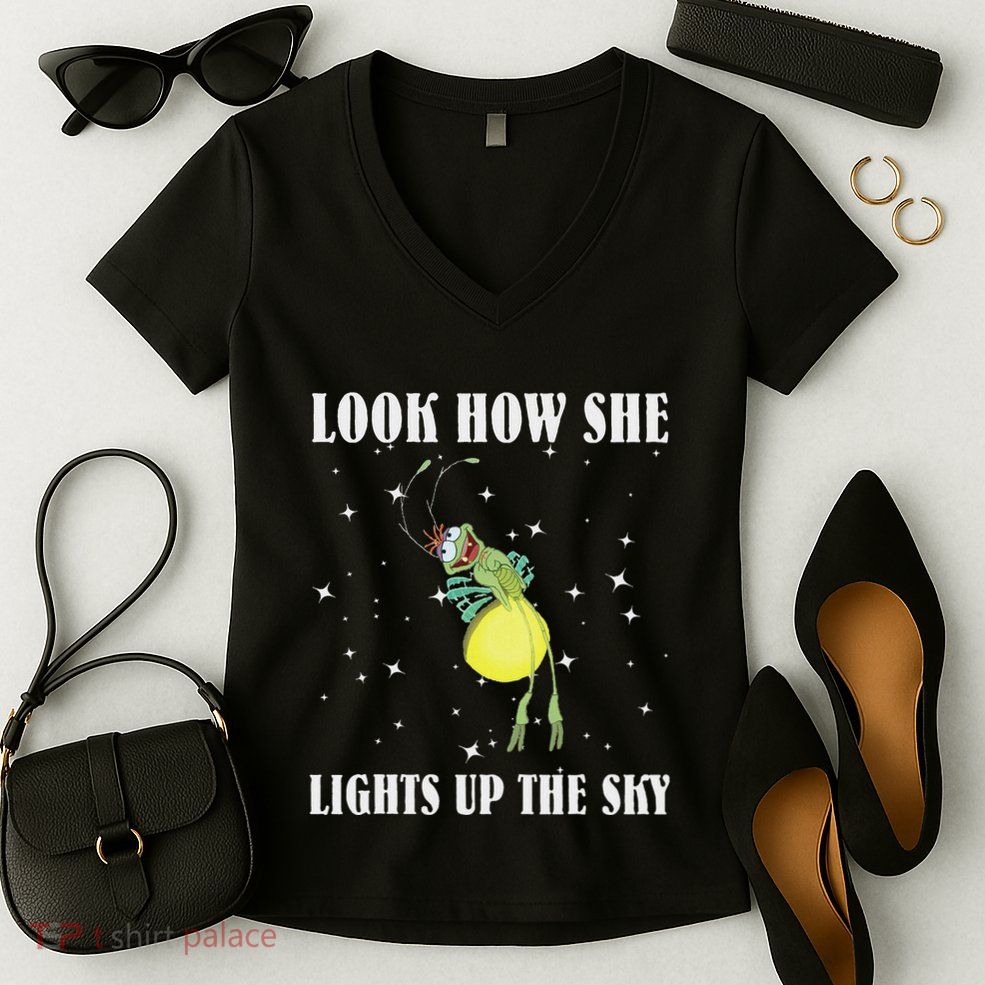 Firefly Ray Firefly Princess And The Frog Funny Meme Ltsp Women's V-Neck T-Shirt