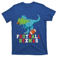 Football Rexmas Football Player Merry Xmas Christmas Day Funny Gift T-Shirt