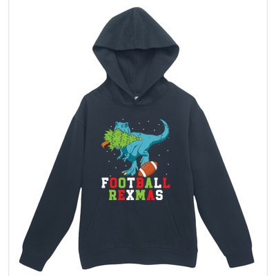 Football Rexmas Football Player Merry Xmas Christmas Day Funny Gift Urban Pullover Hoodie